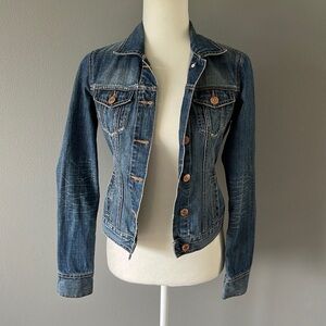American Eagle Blue Jean Denim Button Up Jacket